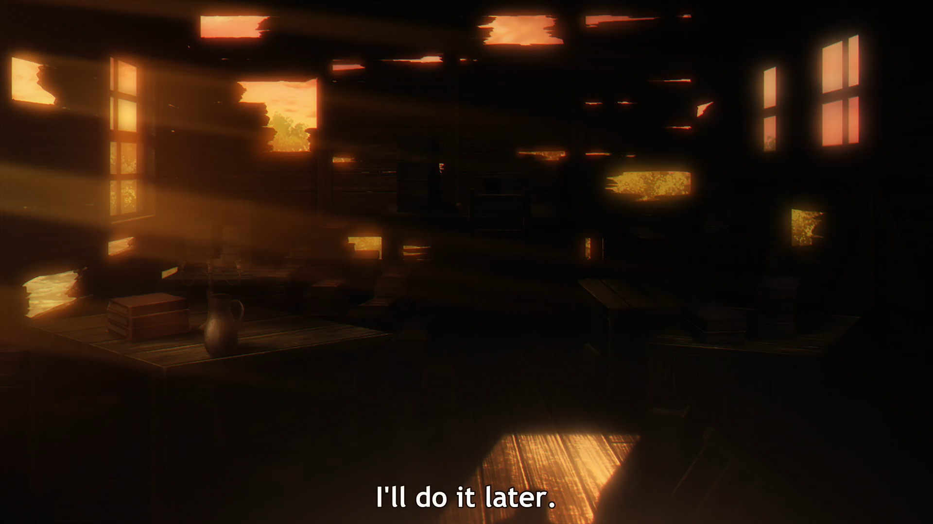 Never leave for tomorrow